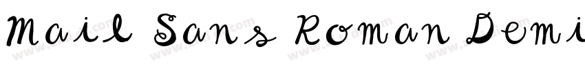 Mail Sans Roman Demi字体转换